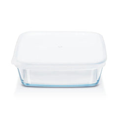 Borosil Square Borosilicate Glass Baking Dish with Lid, Oven Microwave Freezer Safe Scratch Resistant Food Storage Bakeware