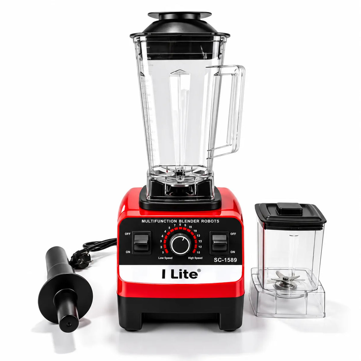 I Lite Multifunction High-Speed Blender with 32,000 RPM Motor, 6-Blade Stainless Steel Cutter, Stepless Speed Control, Overload & Temperature Protection - 10,000W Power & 2.5L Capacity