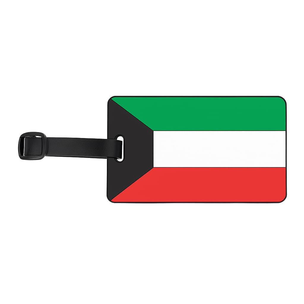 Kuwait Flag PVC Luggage Tag
