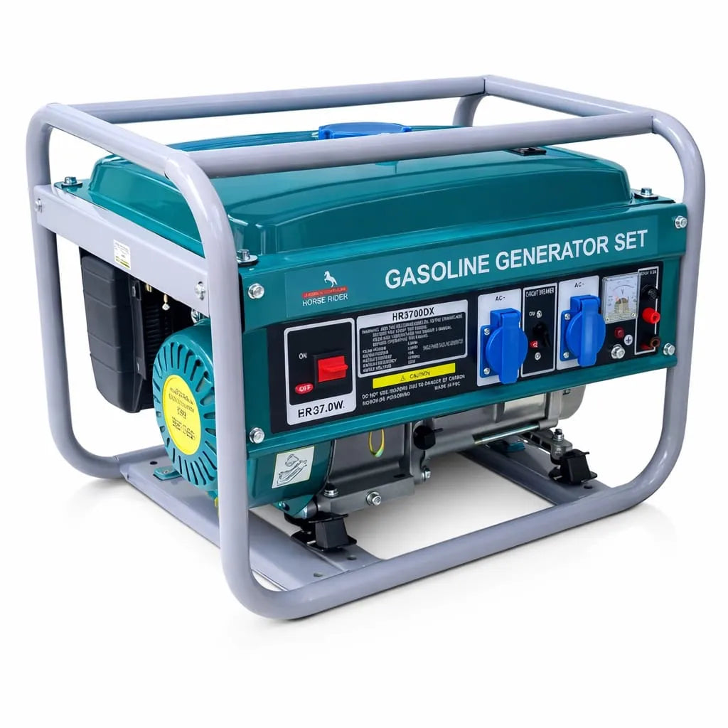 Horse Rider Petrol Gasoline Generator with 4-Stroke Engine & Compact Design for Home, Outdoor - 2.5KW Peak Power
