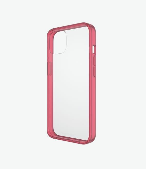 PanzerGlass ClearCaseColor for iPhone 13 Pro with Military Grade Protection, Antibacterial Coating, Anti-Yellowing Technology & Wireless Charging Compatibility – Strawberry