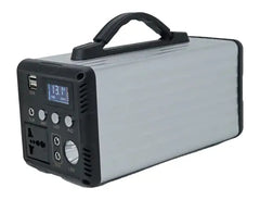 نظام تخزين طاقة شمسية محمول عالي السعة للاستخدام الخارجي مع خيارات شحن متعددة - 300 واط 12.8 فولت 10 أمبير (اللوحة الشمسية غير مشمولة)