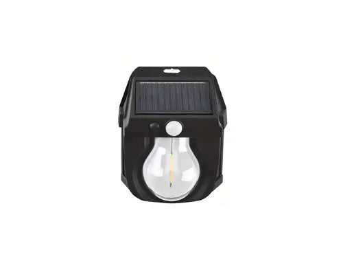 Vintage Solar Outdoor Wall Mounted Bulb Lamp with Motion Sensor