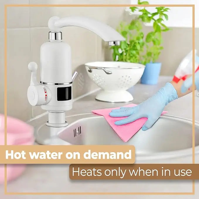 3000W Instant Electric Heating Water Faucet with LCD Temperature Display