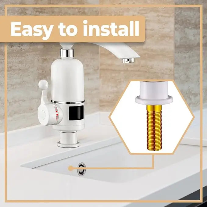3000W Instant Electric Heating Water Faucet with LCD Temperature Display