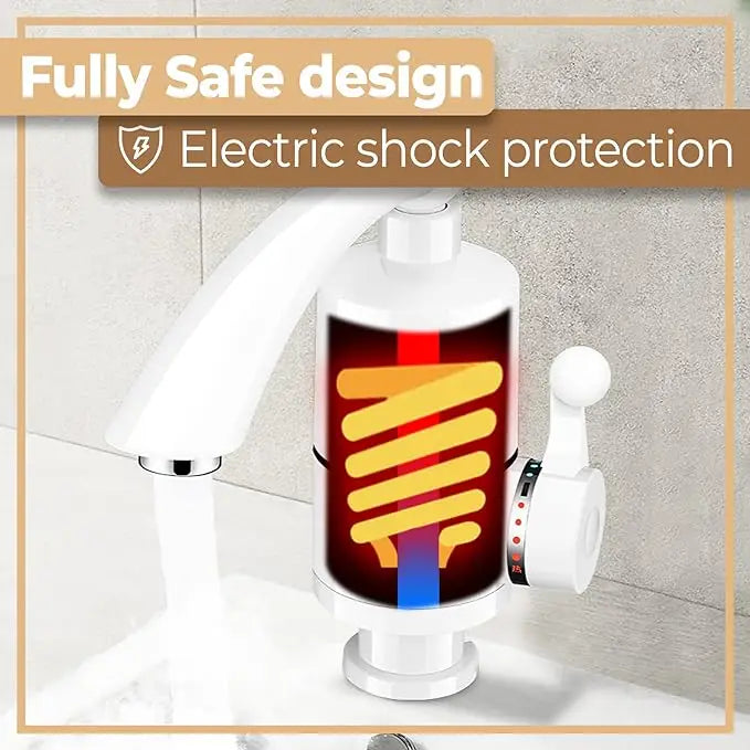3000W Instant Electric Heating Water Faucet with LCD Temperature Display
