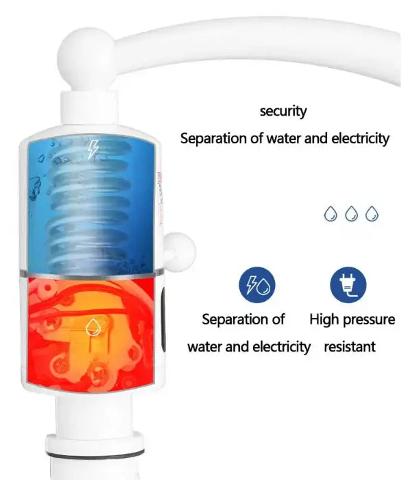 3000W Instant Electric Heating Water Faucet with LCD Temperature Display