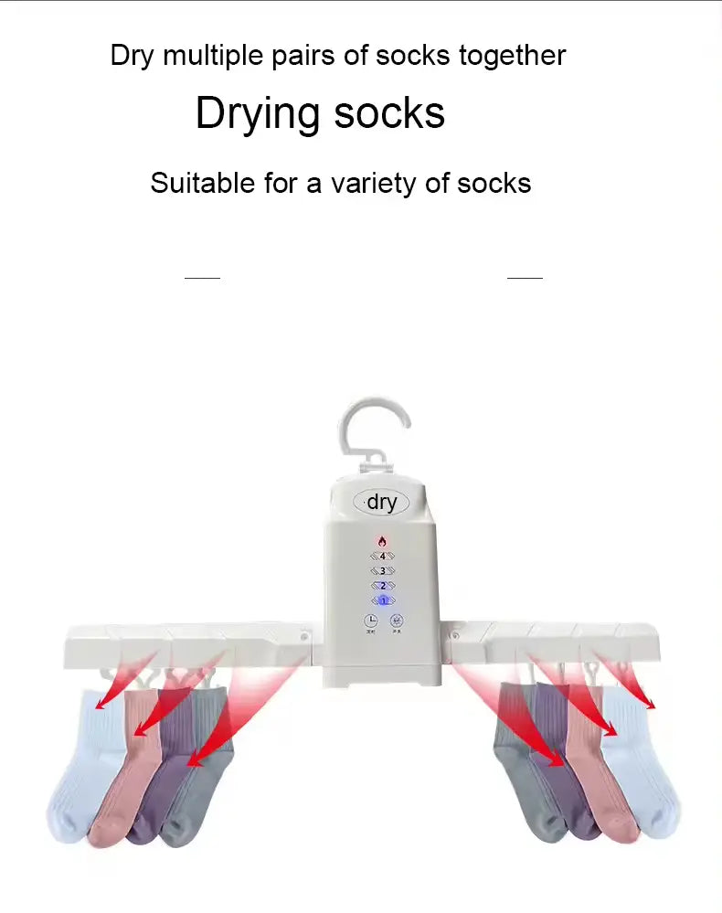 Smart Electric Foldable Portable Clothes & Shoes Dryer