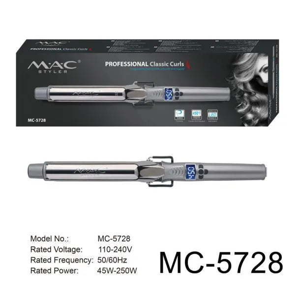 MAC-Styler Professional Electric Hair Curler Rod with Adjustable Heat Settings and Easy-to-Use Design