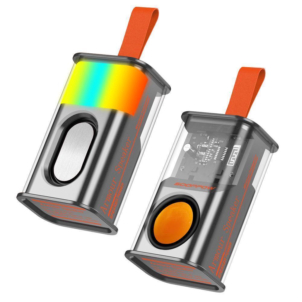 Transparent Mini Wireless Bluetooth Speaker with High Quality Sound and RGB Light