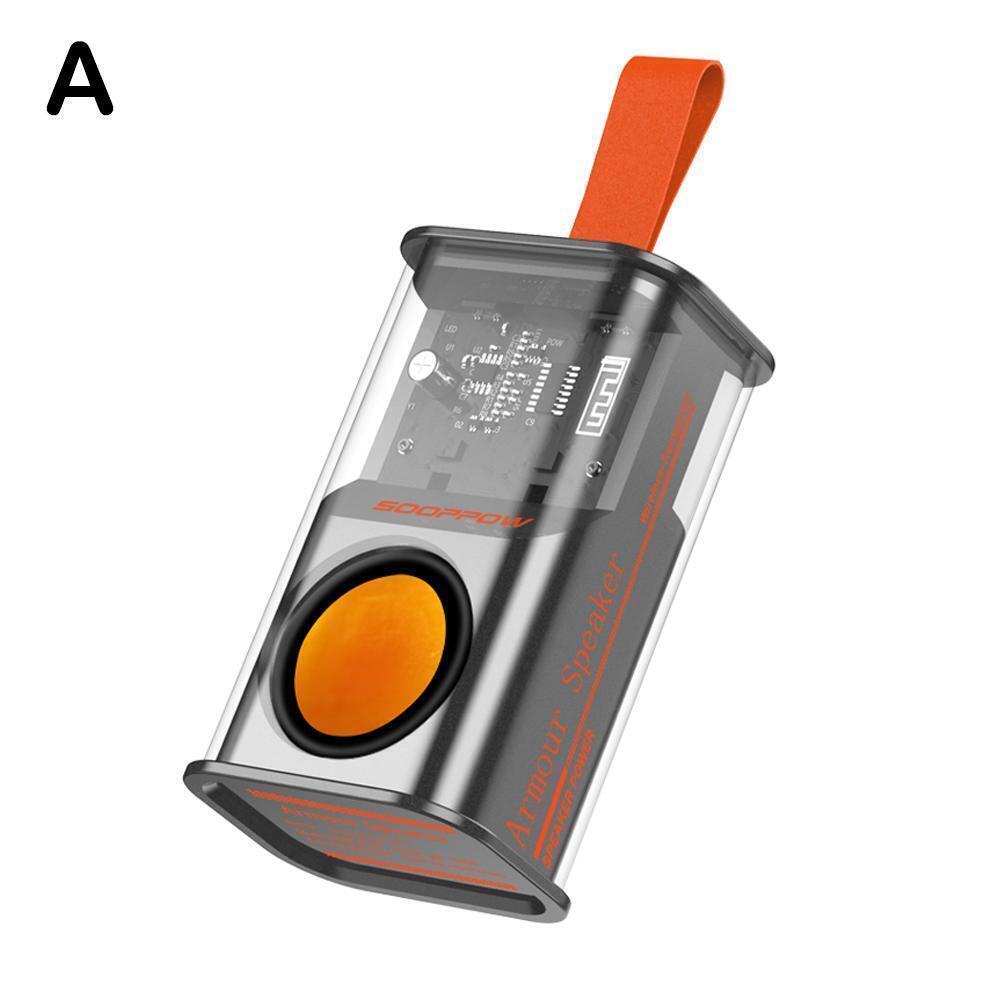 Transparent Mini Wireless Bluetooth Speaker with High Quality Sound and RGB Light