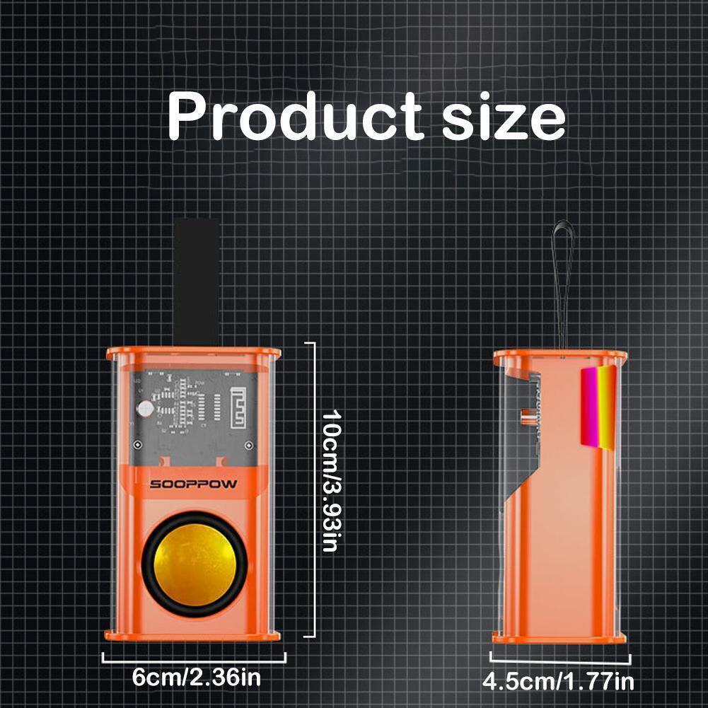 Transparent Mini Wireless Bluetooth Speaker with High Quality Sound and RGB Light