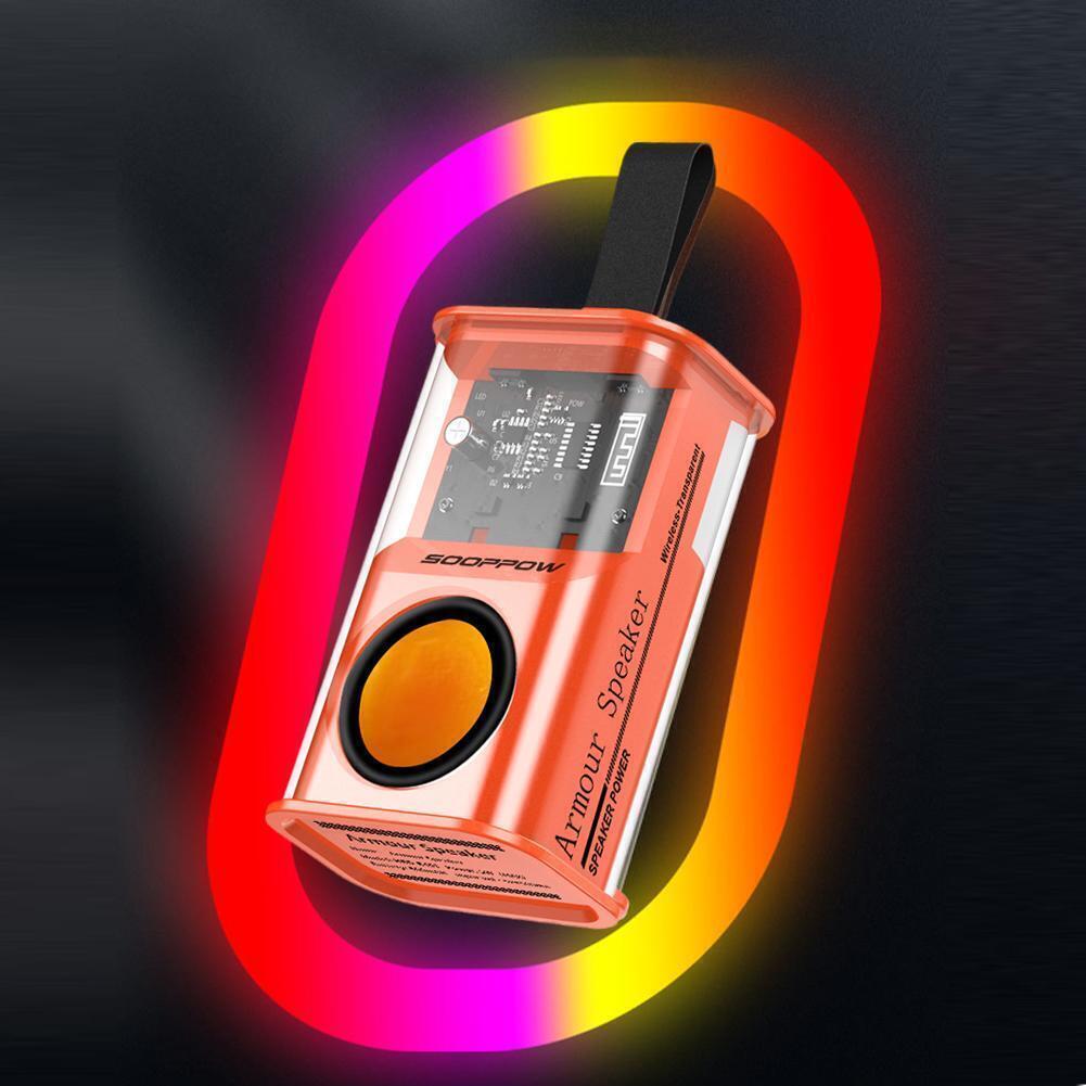 Transparent Mini Wireless Bluetooth Speaker with High Quality Sound and RGB Light