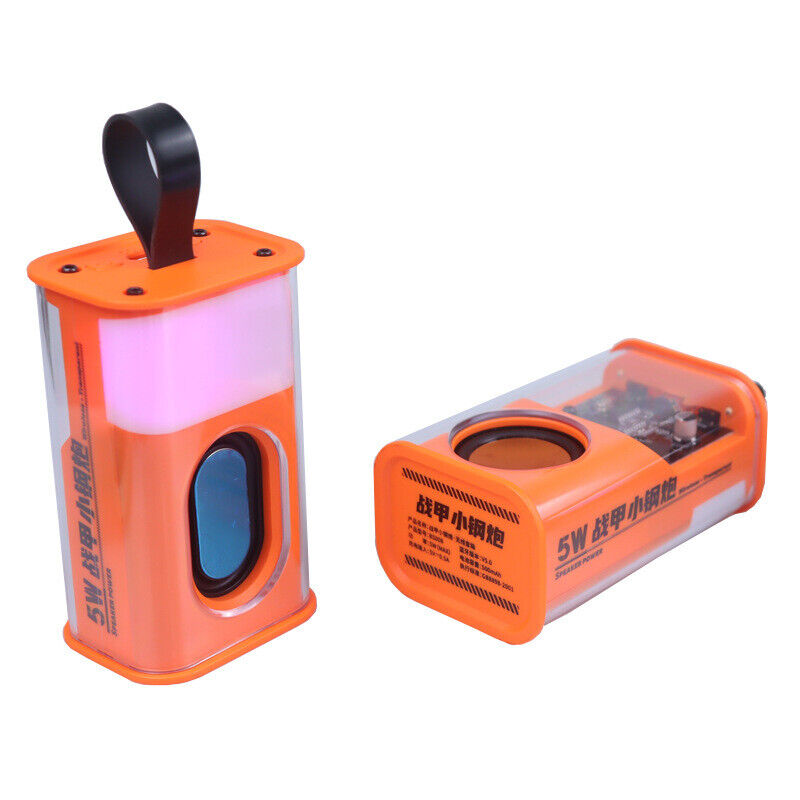 Transparent Mini Wireless Bluetooth Speaker with High Quality Sound and RGB Light