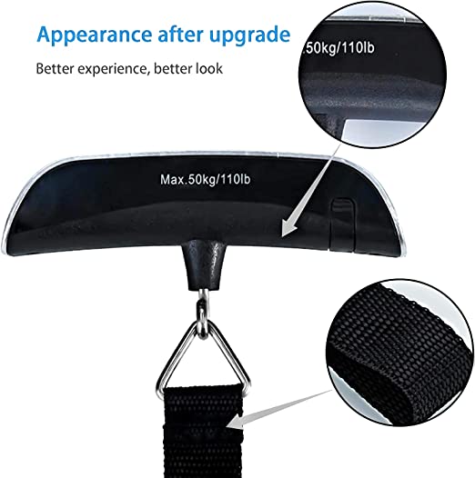 Portable Digital Luggage Weighing Scale with 110lb/50kg Capacity