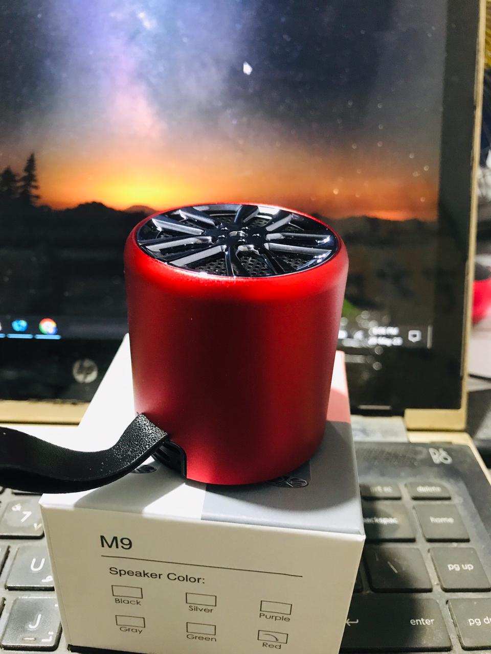 مكبر صوت بلوتوث محمول M9 - لاسلكي مع خاصية الاهتزاز