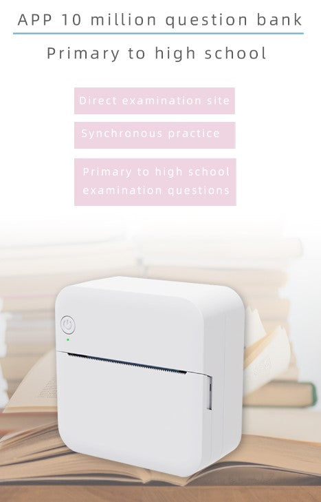 Mini Portable Bluetooth Pocket Printer with Thermal Printing and Wireless & USB Connectivity for PC