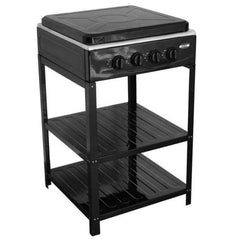 Boko Deluxe 4 Burner Gas Stove with Auto Ignition & Detachable Legs for Outdoor Cooking, Home and Adventures