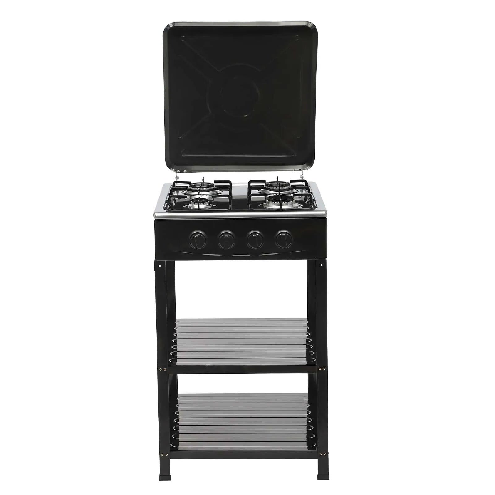 Boko Deluxe 4 Burner Gas Stove with Auto Ignition & Detachable Legs for Outdoor Cooking, Home and Adventures