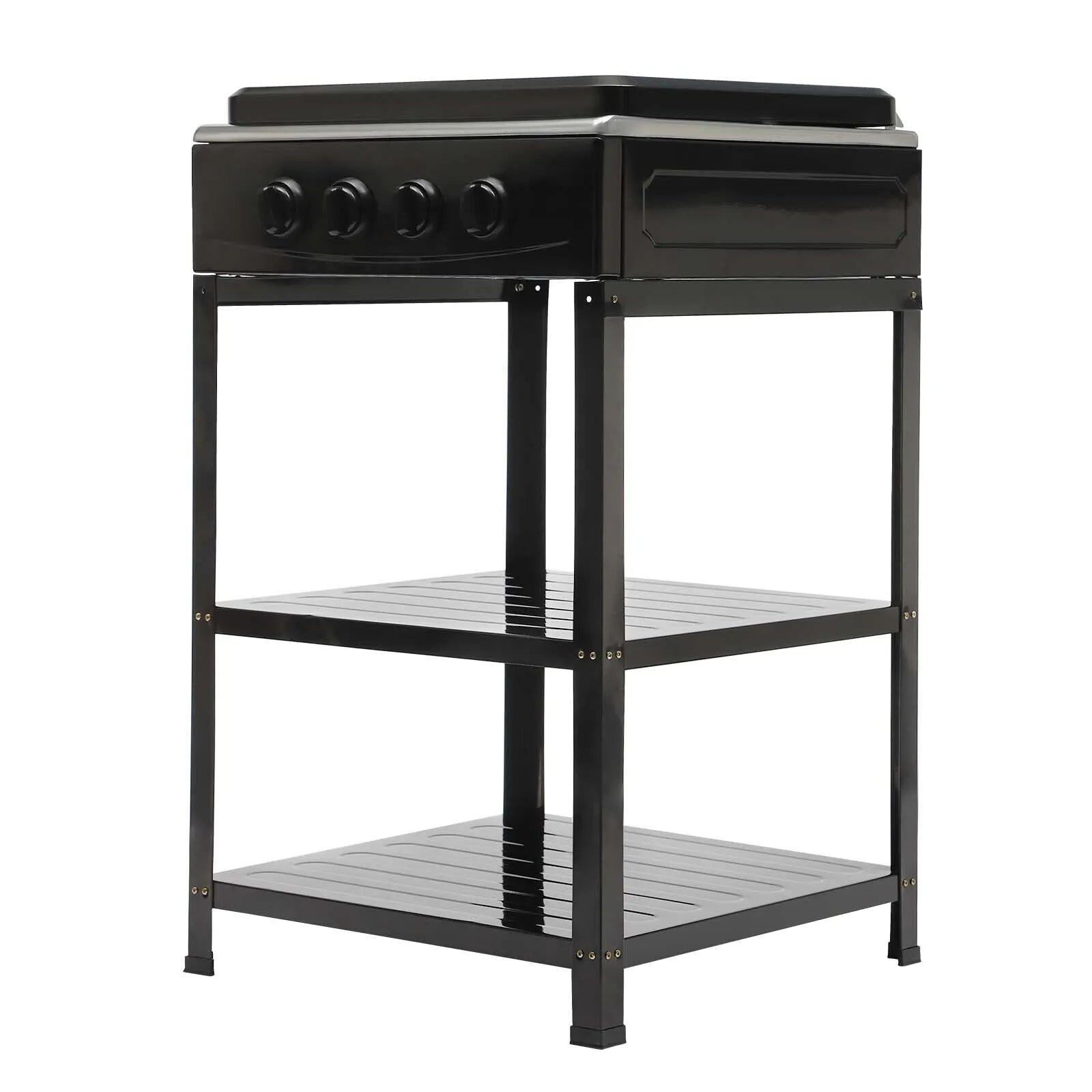 Boko Deluxe 4 Burner Gas Stove with Auto Ignition & Detachable Legs for Outdoor Cooking, Home and Adventures