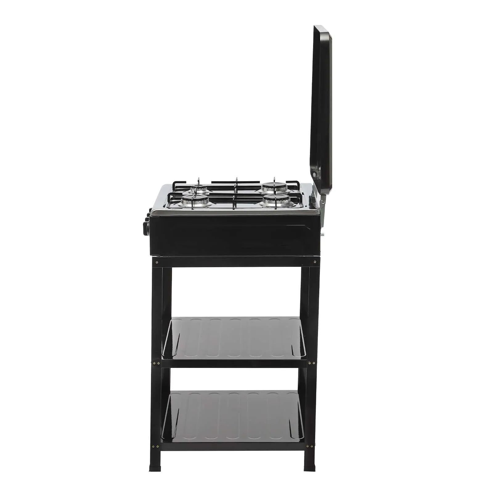 Boko Deluxe 4 Burner Gas Stove with Auto Ignition & Detachable Legs for Outdoor Cooking, Home and Adventures