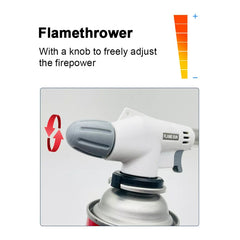 Flame Gun Butane Gas Blow Torch for Outdoor BBQ Tool Burner Flamethrower Welding Gun