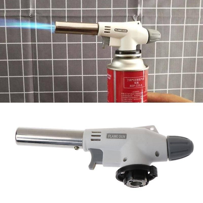 Flame Gun Butane Gas Blow Torch for Outdoor BBQ Tool Burner Flamethrower Welding Gun