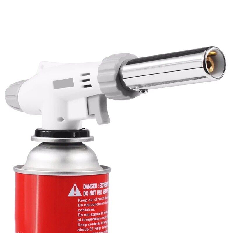 Flame Gun Butane Gas Blow Torch for Outdoor BBQ Tool Burner Flamethrower Welding Gun