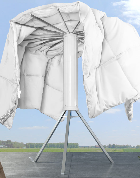 Elegant Retractable Octopus Tripod Wooden Top Clothes Hanging Rack