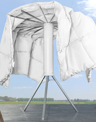 Elegant Retractable Octopus Tripod Wooden Top Clothes Hanging Rack