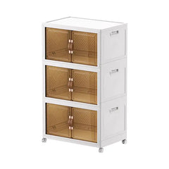 Multipurpose Multi Layer Foldable Stackable Storage Cabinet Box for Home, Bedroom, Kitchen, and Garage