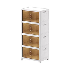 Multipurpose Multi Layer Foldable Stackable Storage Cabinet Box for Home, Bedroom, Kitchen, and Garage