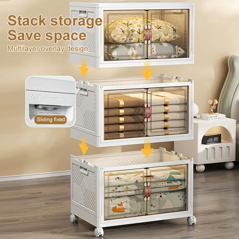 Small Stackable Component Storage Boxes Multipurpose Multi Layer Foldable Stackable Storage Cabinet Box for Ho ...