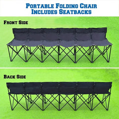 Portable Collapsible Instant Seating 6-Person Outdoor Chair with Carry Bag