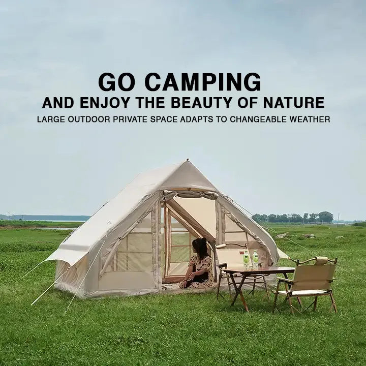 Inflatable Waterproof Outdoor Portable Camping Tent - 2 x 3 Meter & 4 Person Capacity