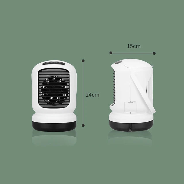 مروحة تبريد هواء سطح المكتب Arctic Evaporative مزودة بإضاءة LED - تعمل عبر USB - سعة 1000 مل