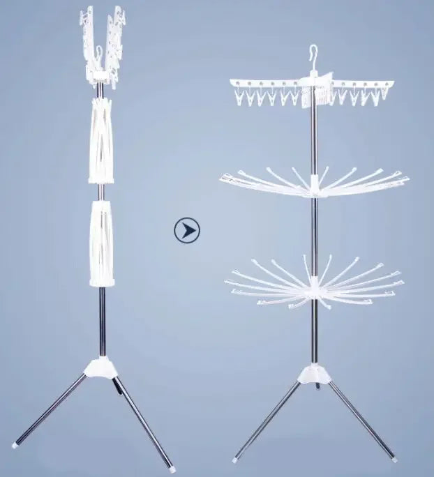 3-Tier Space Saving Vertical Clothes Dryer Rack- 170 cm Height