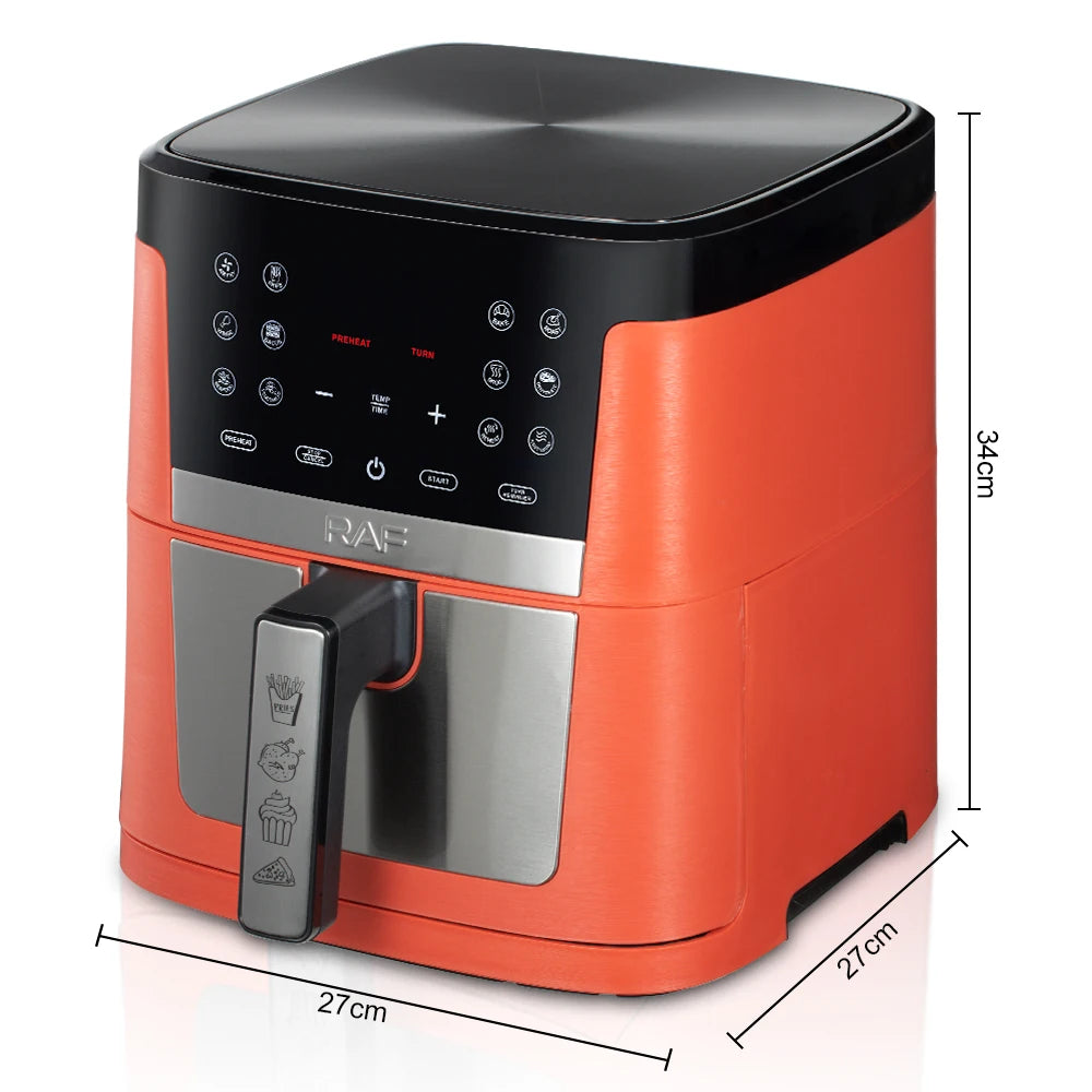RAF 9L Smart Air Fryer with Touch Screen & Express Heat System - 1800W