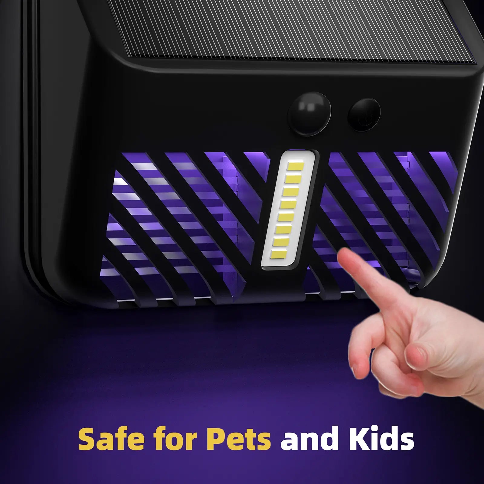 2-in-1 Motion Activated LED Wall Lamp with Bug Zapper