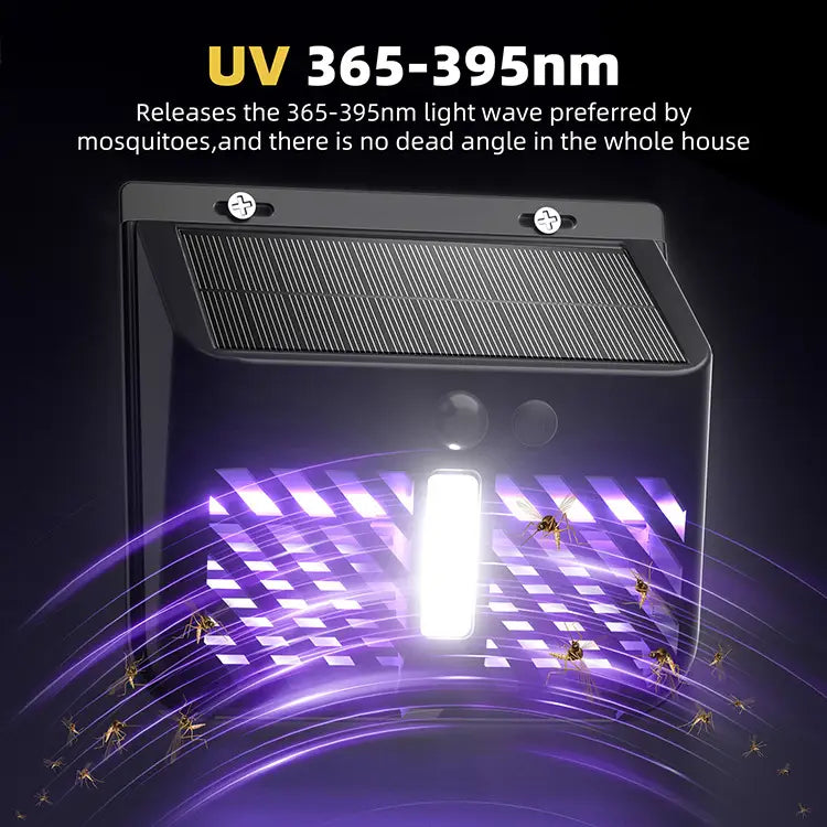 2-in-1 Motion Activated LED Wall Lamp with Bug Zapper