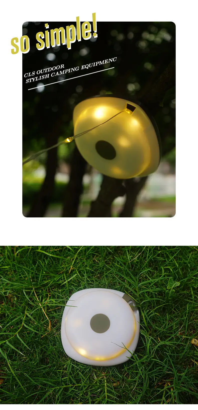 Rechargeable LED Light Strip for Camping & Tent Decoration - 10m Length