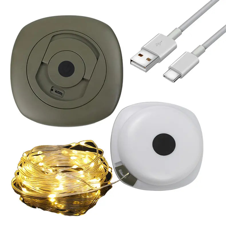 Rechargeable LED Light Strip for Camping & Tent Decoration - 10m Length