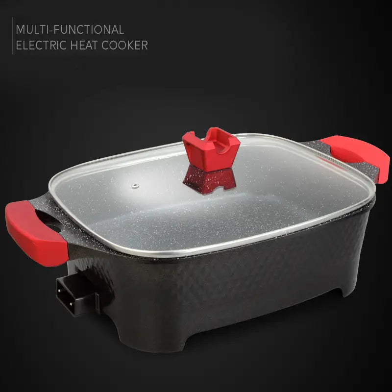 9-in-1 Multi-Function Electric Cooking Pot for Frying, Grilling, Roasting, and More - 12 Litres