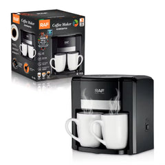 RAF 5-in-1 650W Multifunctional Coffee Maker with Twin Brewing Cycle - 420 ML