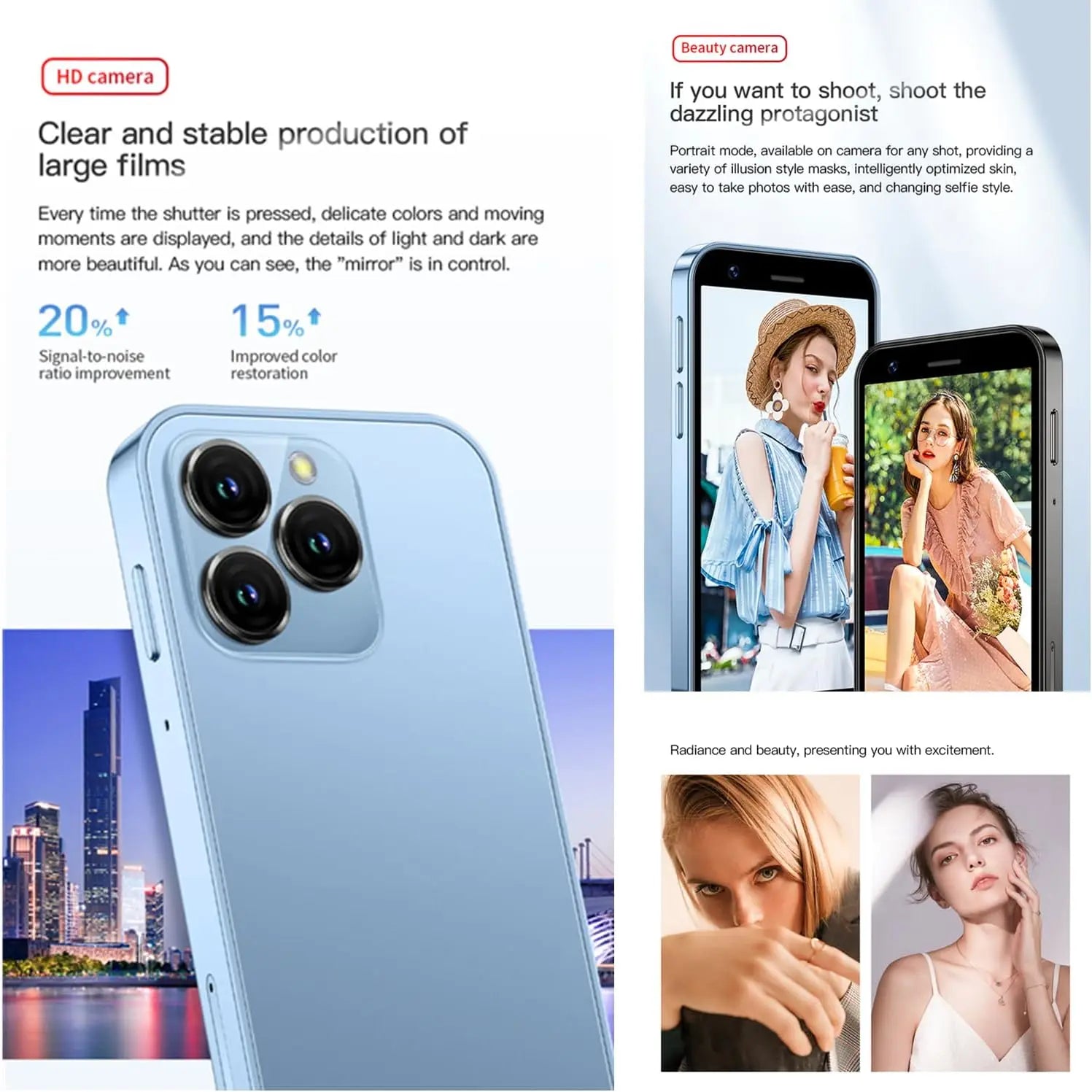 Soyes Mini 4G Smartphone with Android 10.0, 2GB RAM & 16GB Storage - 3.0-inch Display