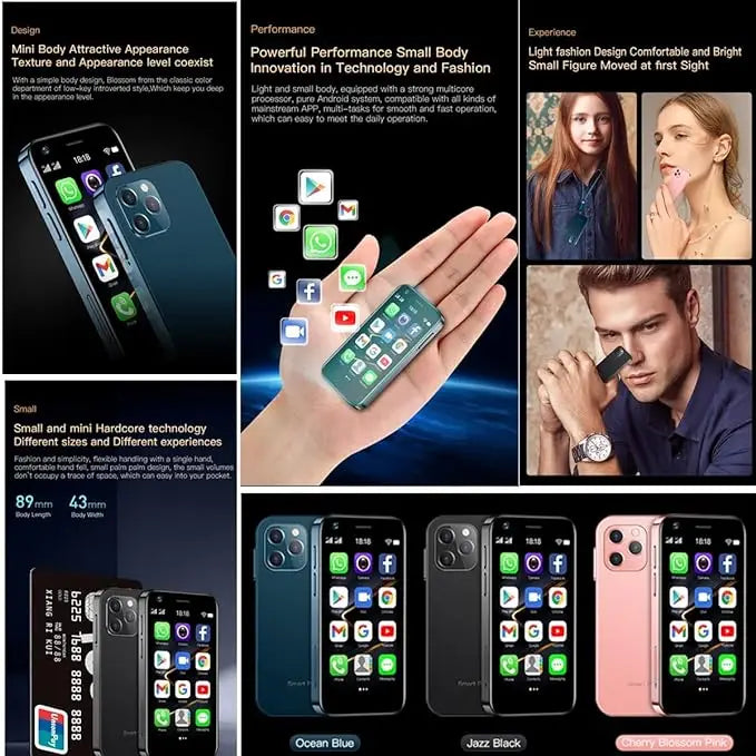 Soyes Mini 4G Smartphone with Android 10.0, 2GB RAM & 16GB Storage - 3.0-inch Display