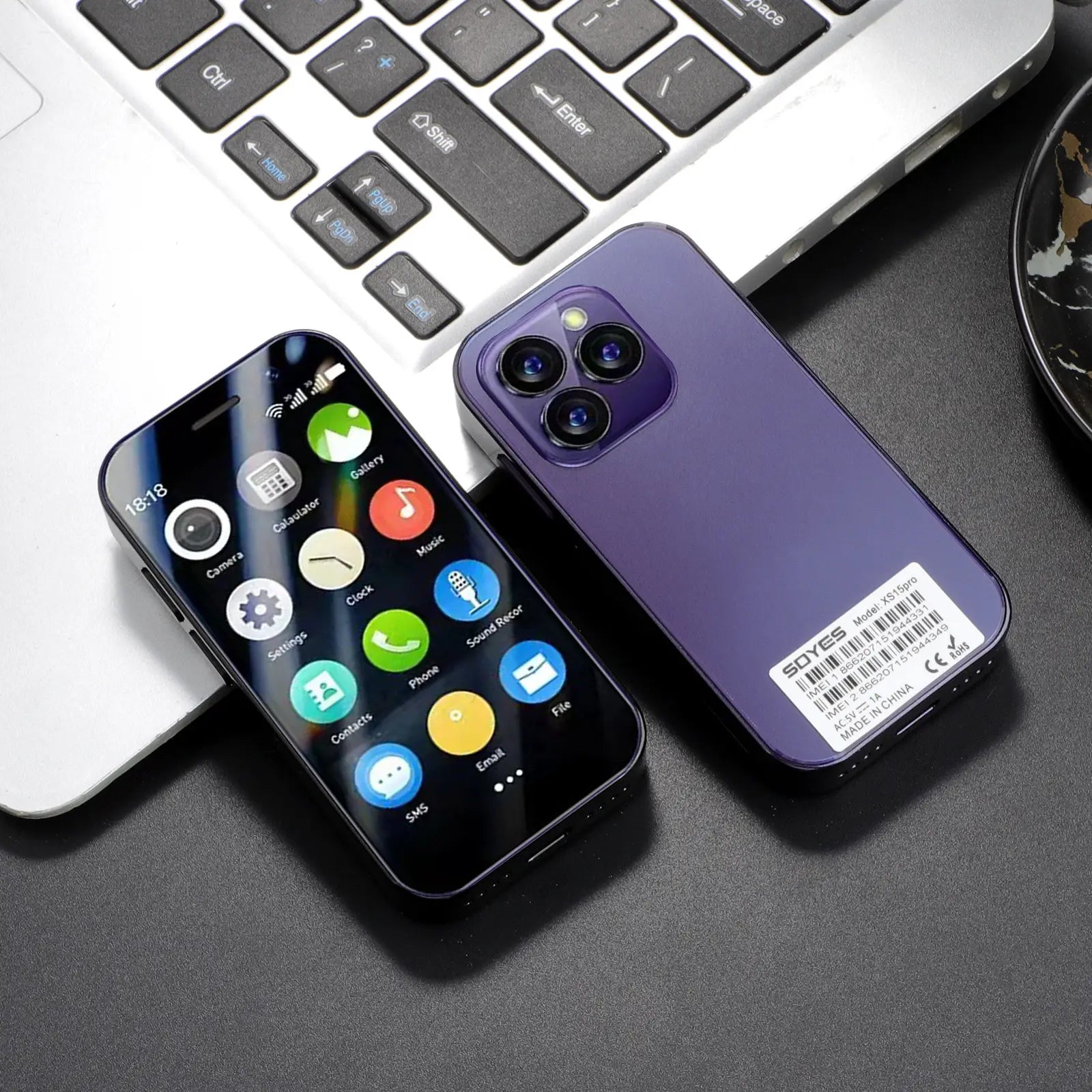 Soyes Mini 4G Smartphone with Android 10.0, 2GB RAM & 16GB Storage - 3.0-inch Display