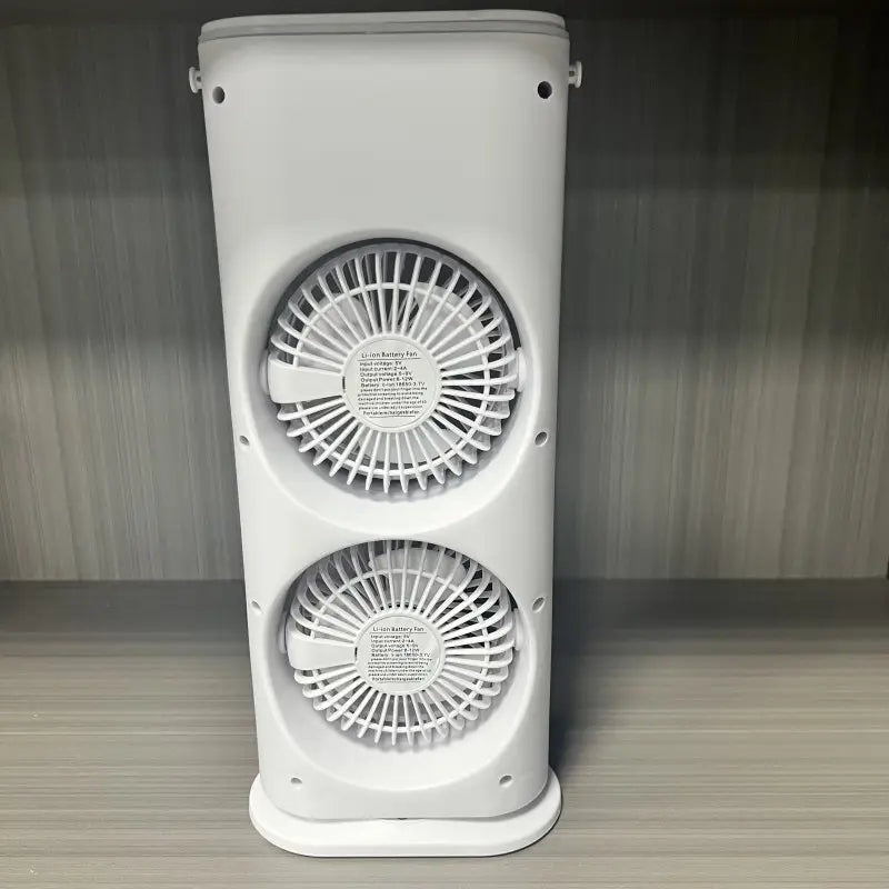 مروحة رذاذ محمولة قابلة لإعادة الشحن مع جهاز تحكم عن بعد وإضاءة LED