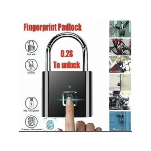 Smart Multipurpose Digital Keyless Fingerprint Padlock