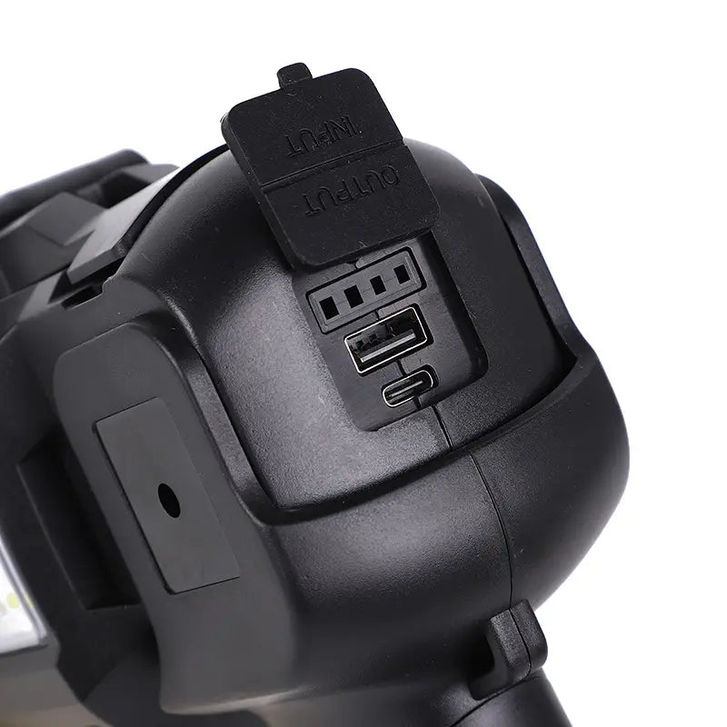 Ultra-Bright 500W Rechargeable LED Multifunctional Searchlight with Power Bank and Stand